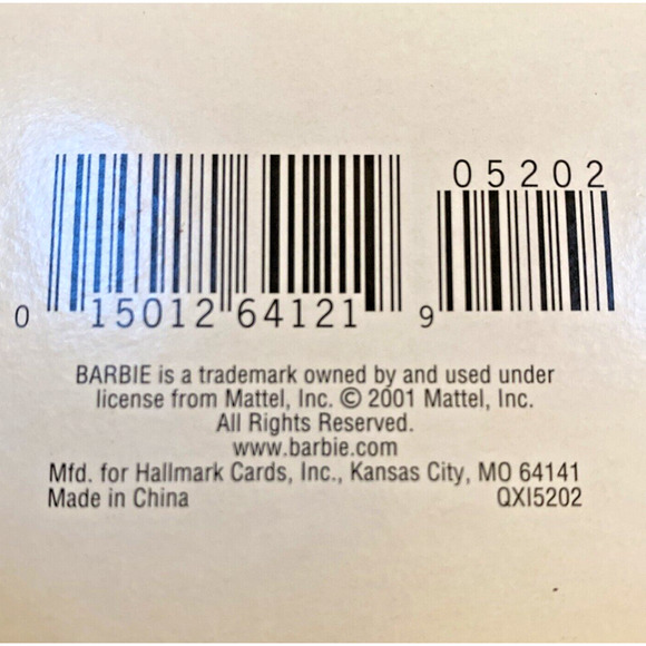 Hallmark Keepsakes 2001 Edition Celebration Barbie Christmas Tree Ornament NEW - Picture 3 of 4